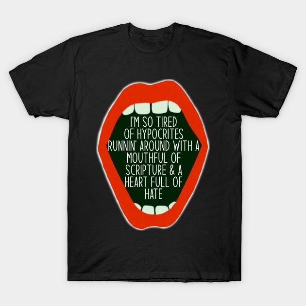 Mouthful T-Shirt by Bite Back Sticker Co.